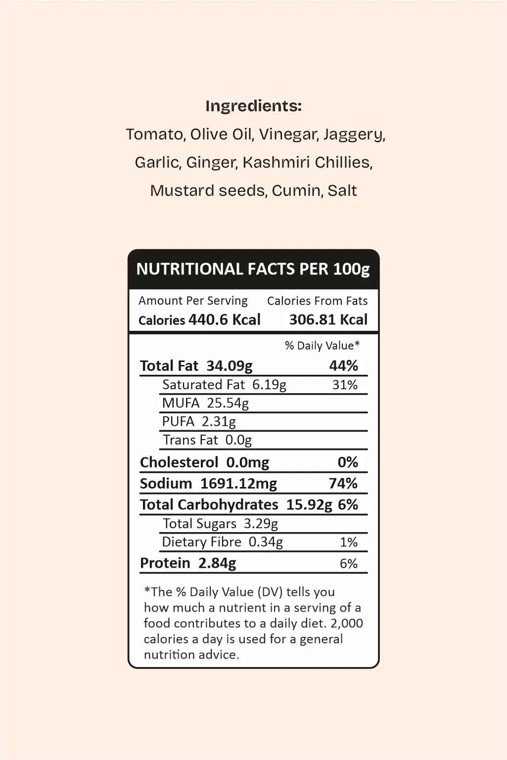 Chutney | Tomato Chutney - Made in 100% Olive Oil-Made with Real Tomatoes - No Added Colours & No Artificial Preservatives –Bawa Gone Goan- 180gm