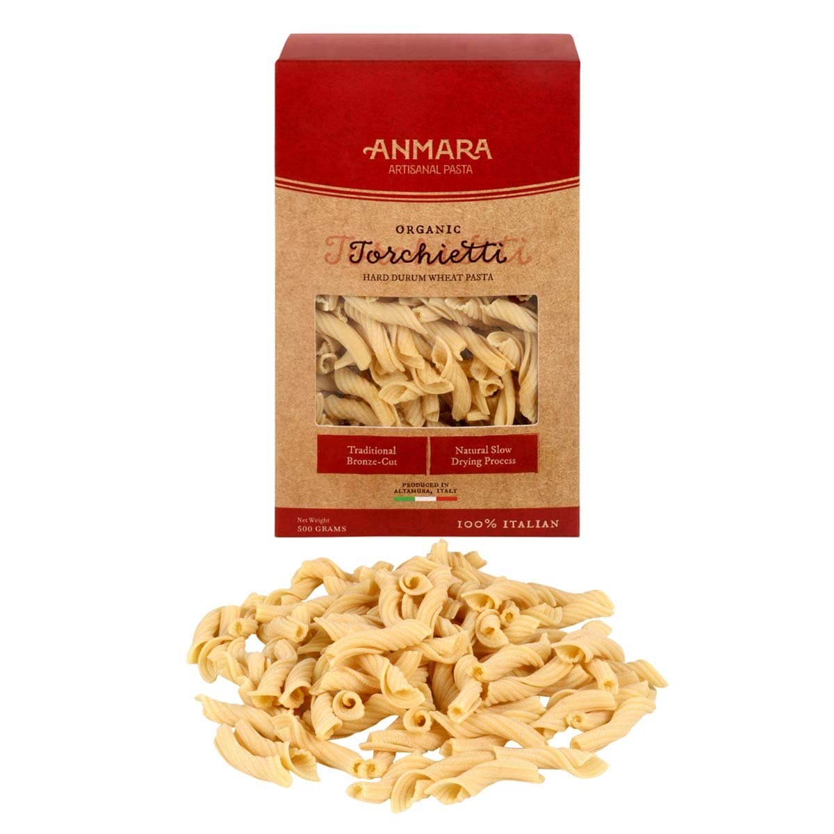Pasta | Torchietti Pasta - Hard Drum Wheat Pasta - 100% Italian – Anmara – 500gm