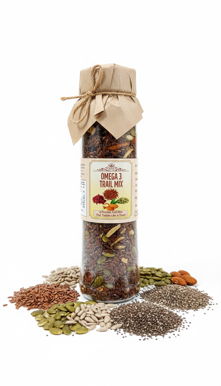 Trail Mix | Omega 3 Trail Mix - Protein Trail Mix - No Added Sugar & Trans Fat - Healthy Delicacy - 150gm