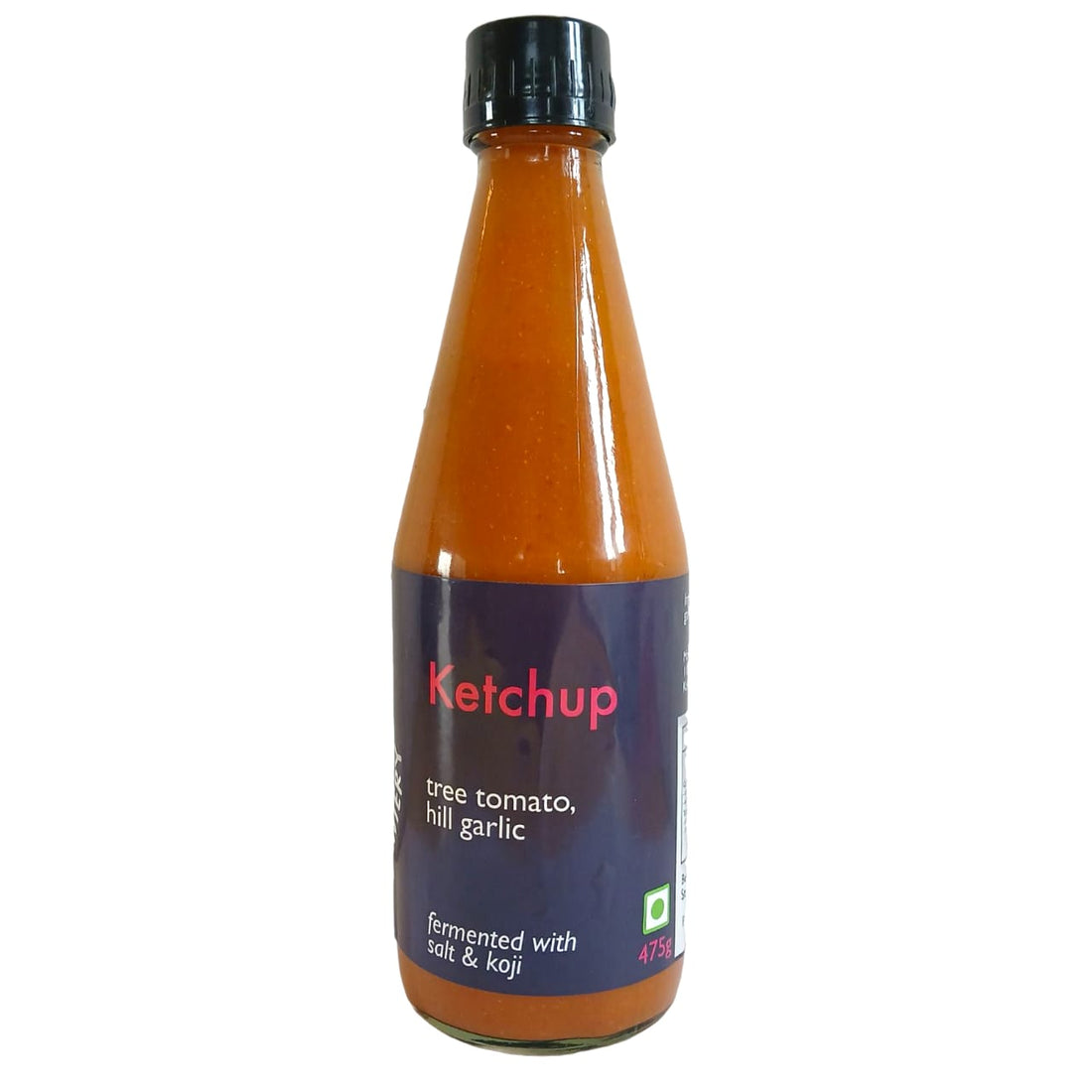 Ketchup | Tree Tomato Hill Garlic - Fermented With Salt & Koji - No Added Preservatives - Sitara - 475gm