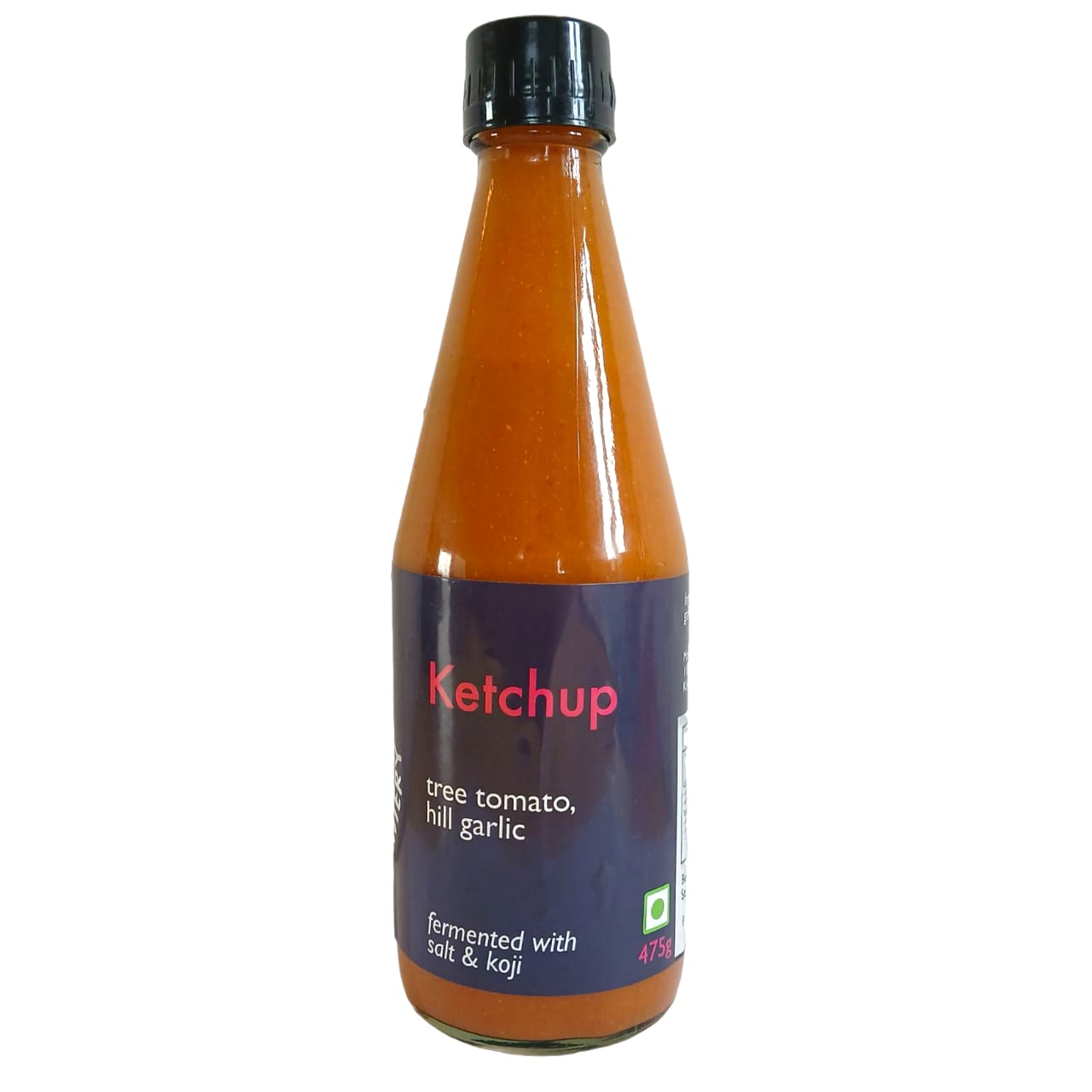 Ketchup | Tree Tomato Hill Garlic - Fermented With Salt & Koji - No Added Preservatives - Sitara - 475gm