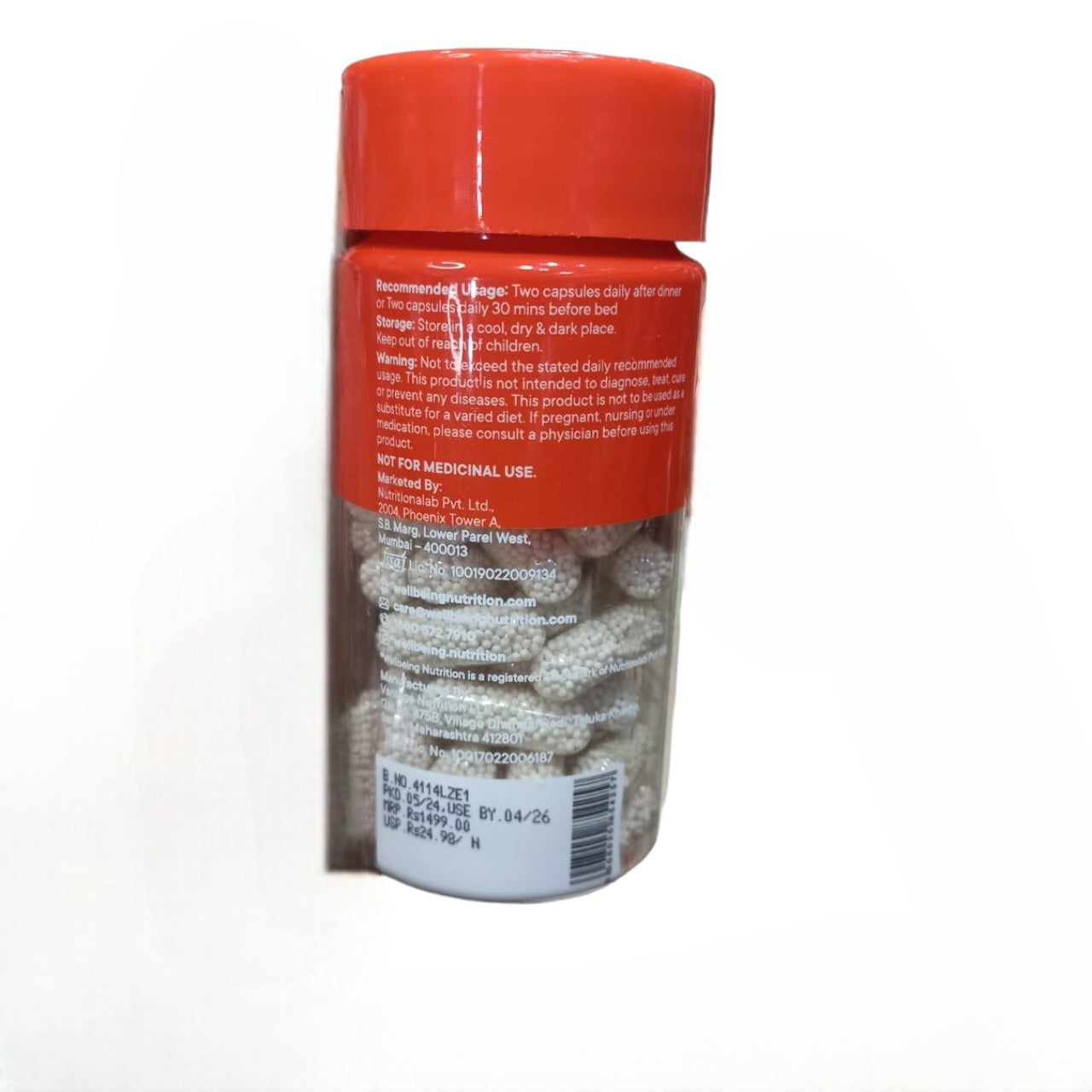 Triple Magnesium Complex | Slow - Magnesium Threonate & Aquamin For Healthy Muscle Functio & Relaxation - Non GMO - Wellbeing Nutrition - 60 Capsules