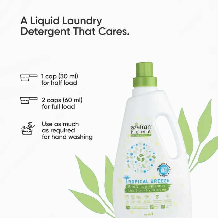 Tropical Breeze Liquid Detergent - Azafran - 1000ml