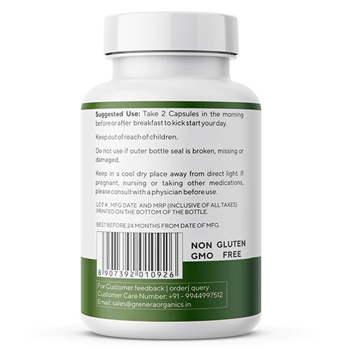 Tulsi Capsules | Natural - Vegan, Gluten Free, Preservatives Free & No Additives - Grenera - 90 Capsules