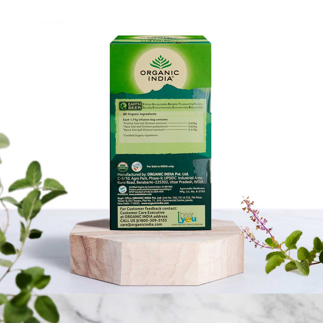 Tulsi Original - Caffeine Free - Organic India - 25Tea Bags