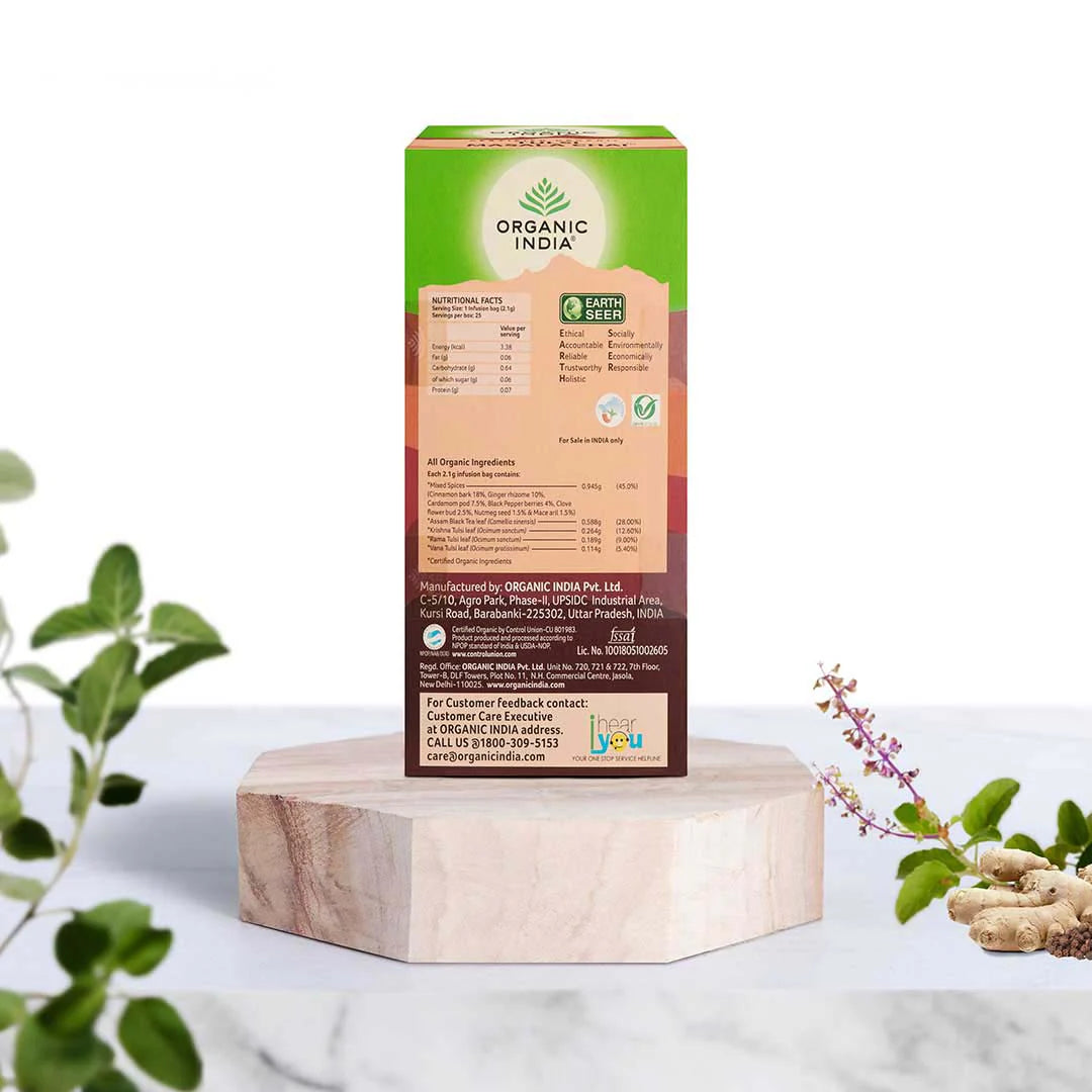 Tulsi Chai Masala - Organic India - 25 Infusion Bag