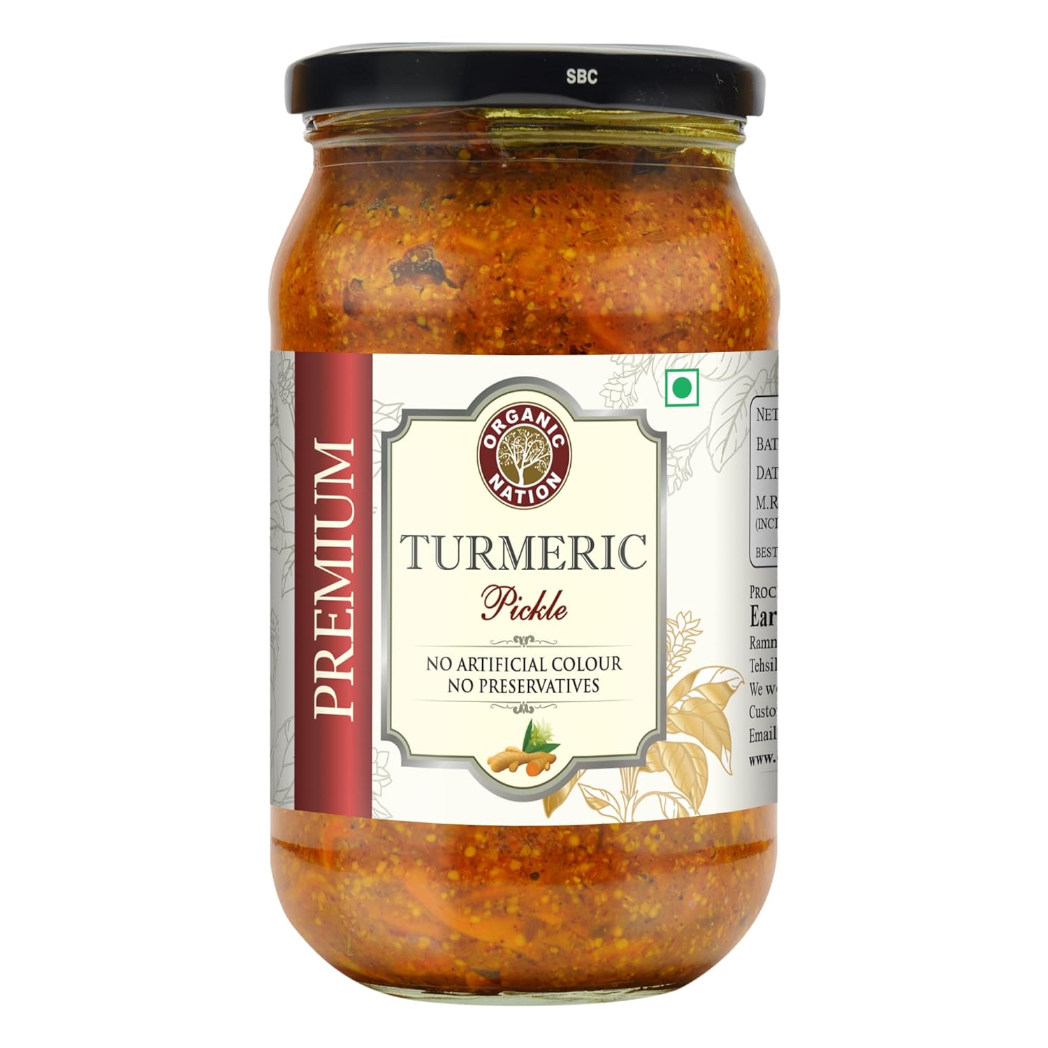 Turmeric Pickle – Organic Nation – 400gm