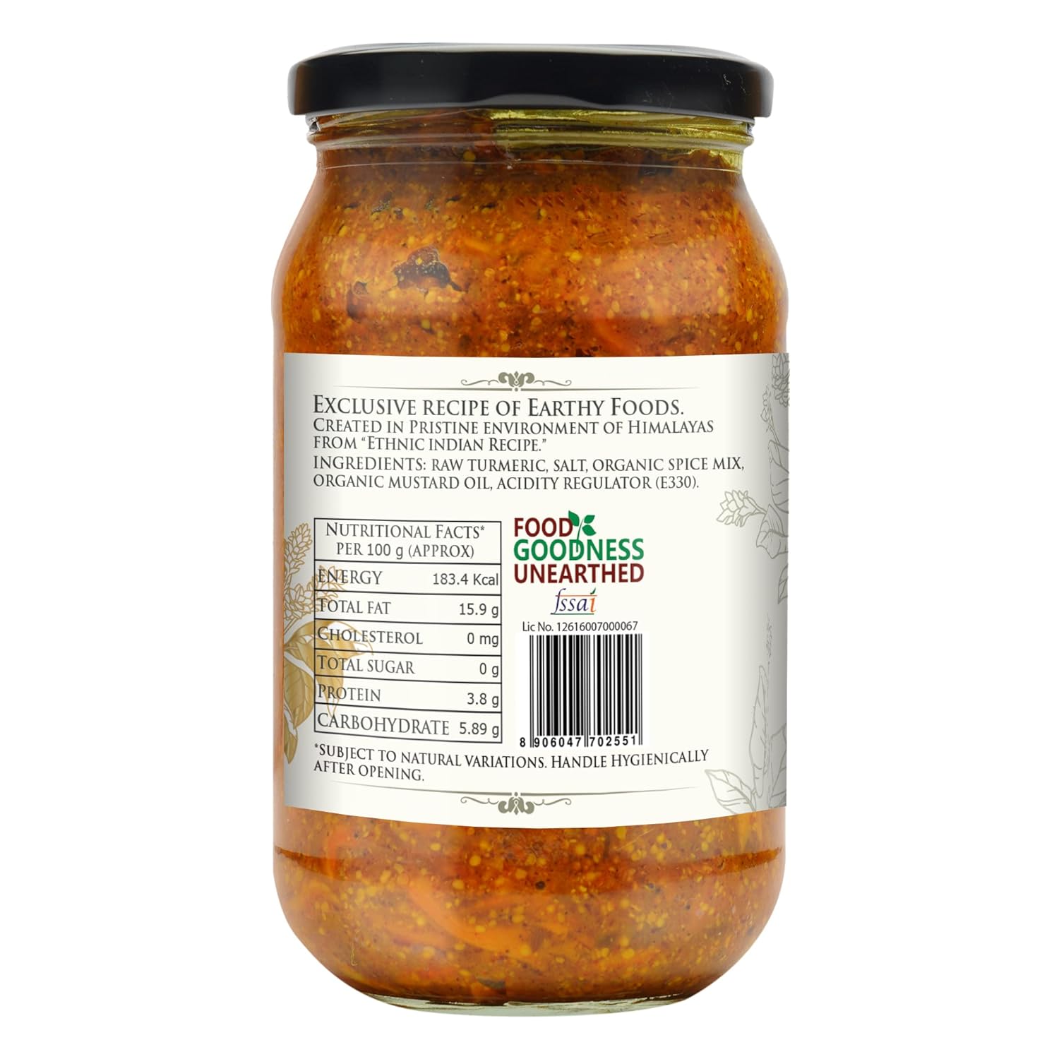 Turmeric Pickle – Organic Nation – 400gm