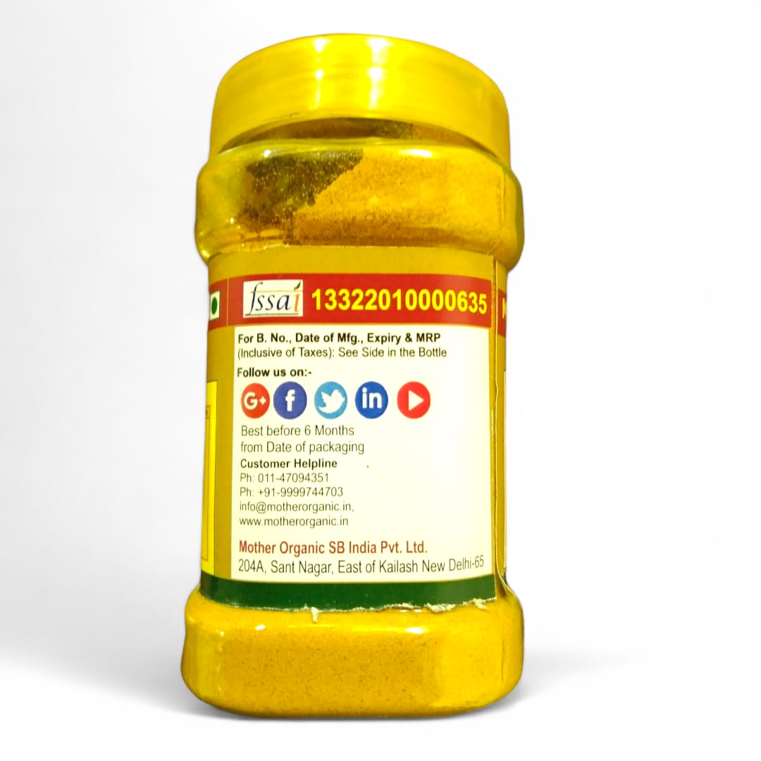 Turmeric Powder - Mother Organic - 100gm