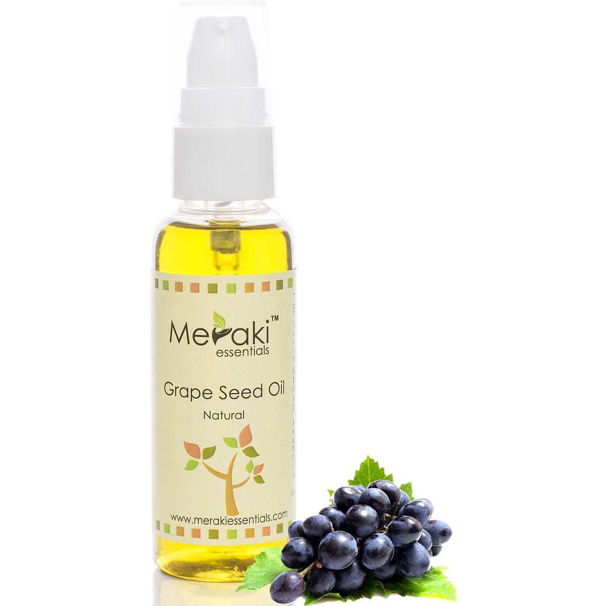 Unrefined Grapeseed Oil (Vitis Vinifera) - Natural - Indian- Meraki Essentials - 50ml