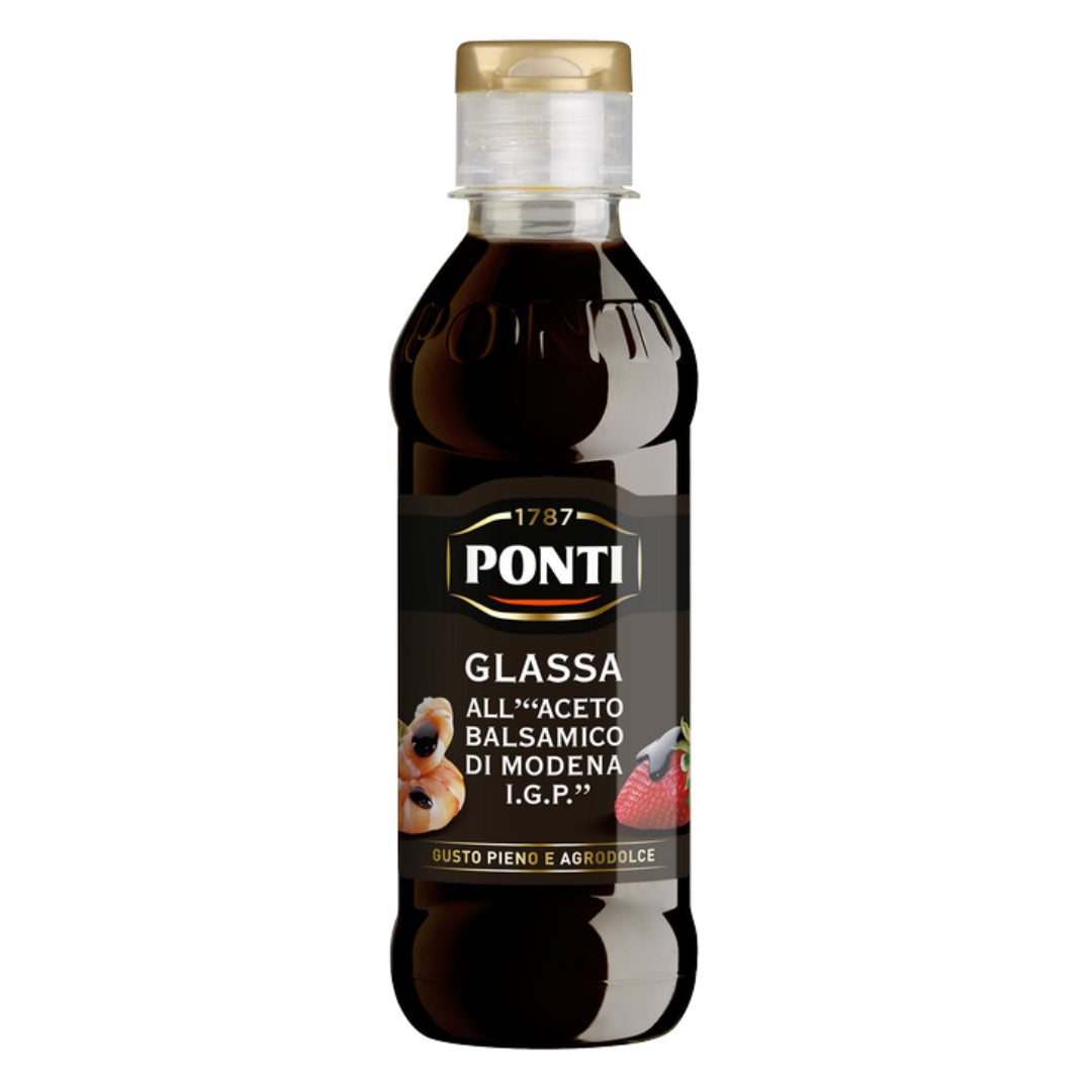 Vinegar | Glaze With Balsamic Vinegar Of Modena (Sweet & Sour Taste) – Ponti – 250gm