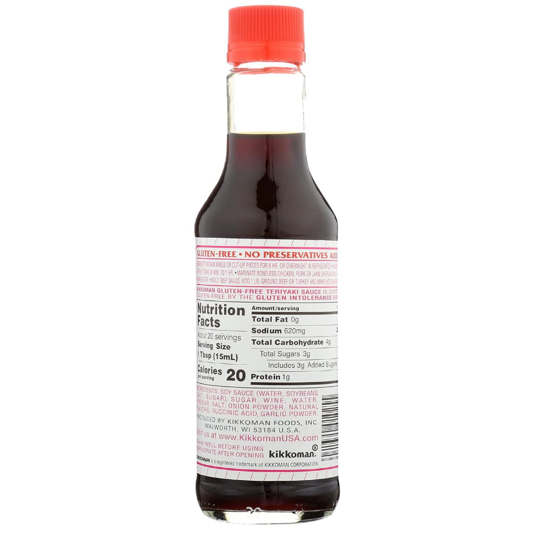 Teriyaki Marinade & Sauce | Gluten Free, No High Fructose Corn Syrup & No Preservatives Added - Kikkoman - 250ml