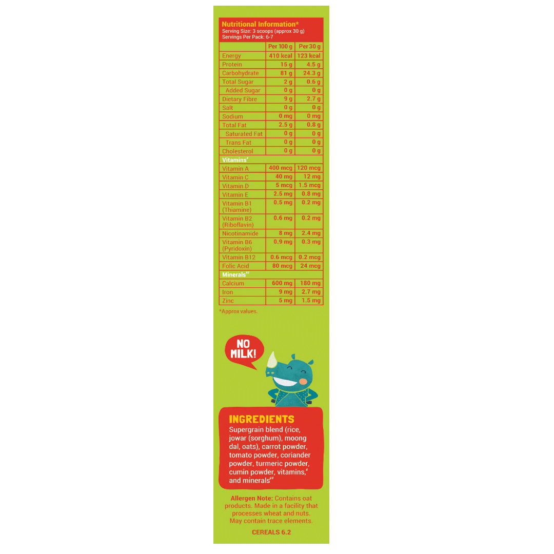 Mixed Veg Moong Dal Khichdi - No Added Refined - Sugar & No Salt - Slurrp Farm - 200gm