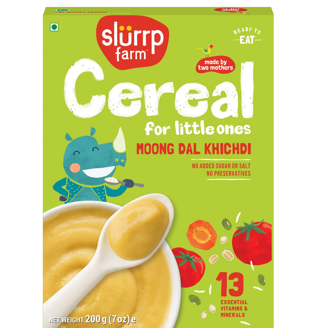 Mixed Veg Moong Dal Khichdi - No Added Refined - Sugar & No Salt - Slurrp Farm - 200gm