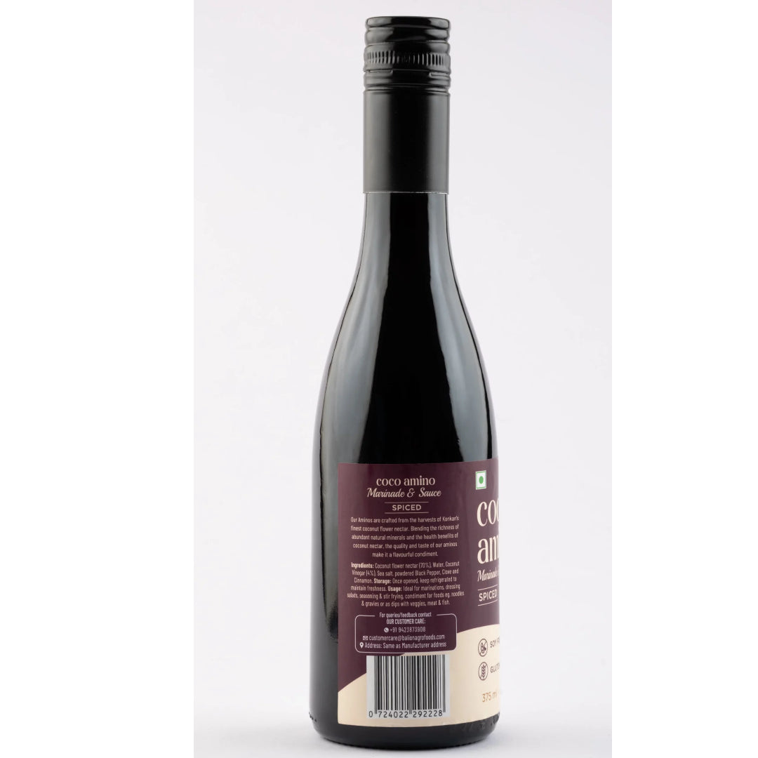 Coco Amino | Marinade & Sauce (Spiced) – Gluten Free & Soy Free – Balion – 375ml