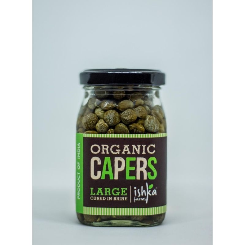 Capers in Brine Large - Ishka Farms - 200gm