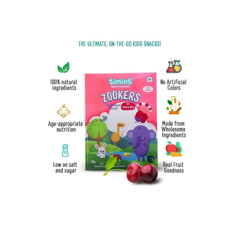 Zooker Cherry Bits - Timios - 150gm