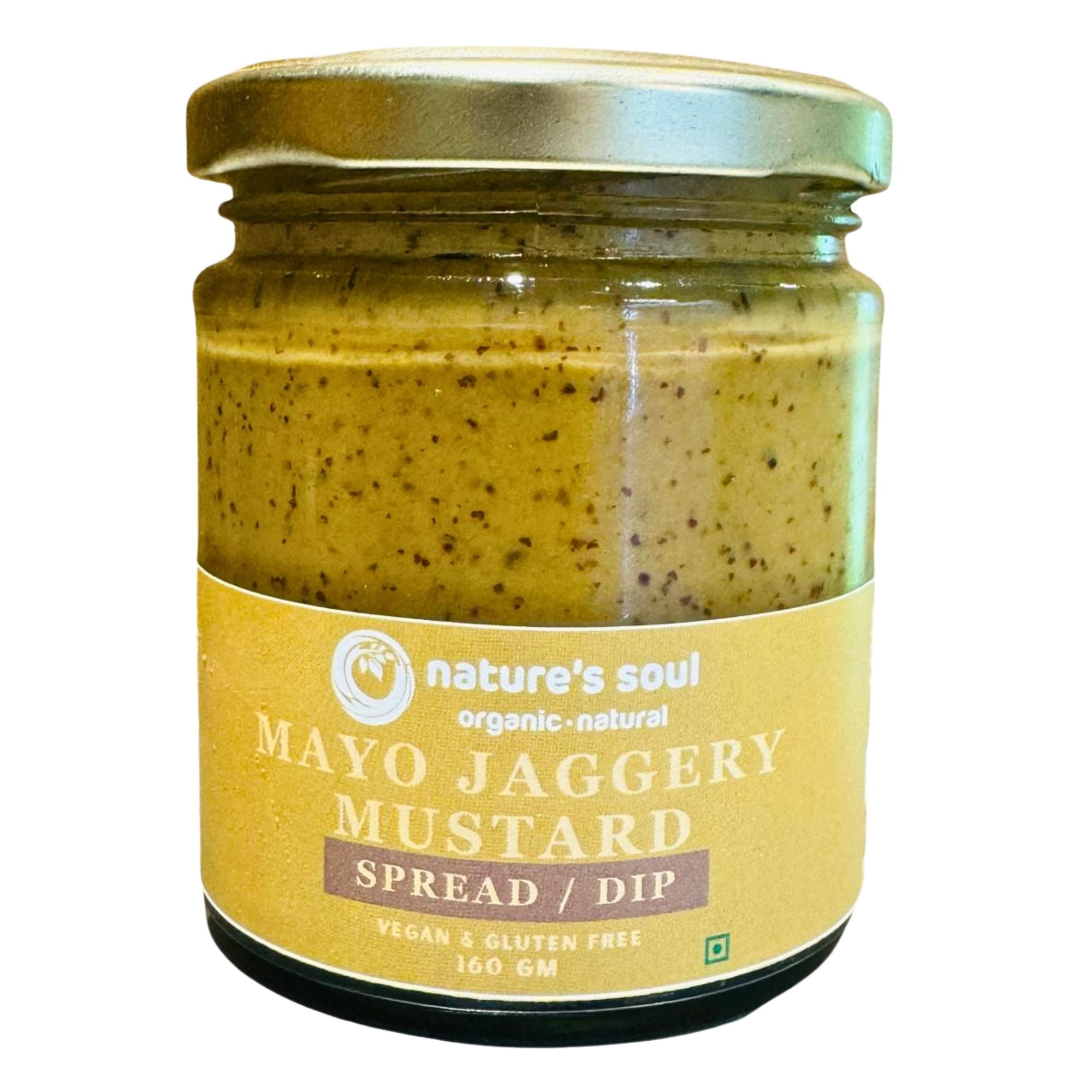 Mayo Jaggery Mustard Vegan - Fresh - Made with Organic Ingredients - 160gm