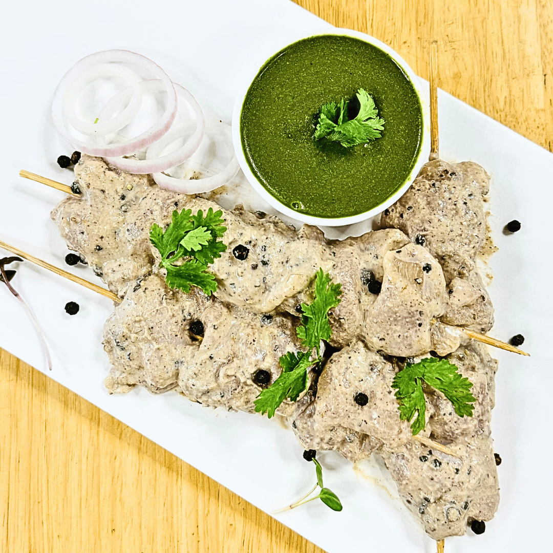 Kali Mirch Murg Tikka - Fresh - Gluten Free - Made with Organic Ingredients - Non GMO, Antibiotics & Hormone Free - 250gm