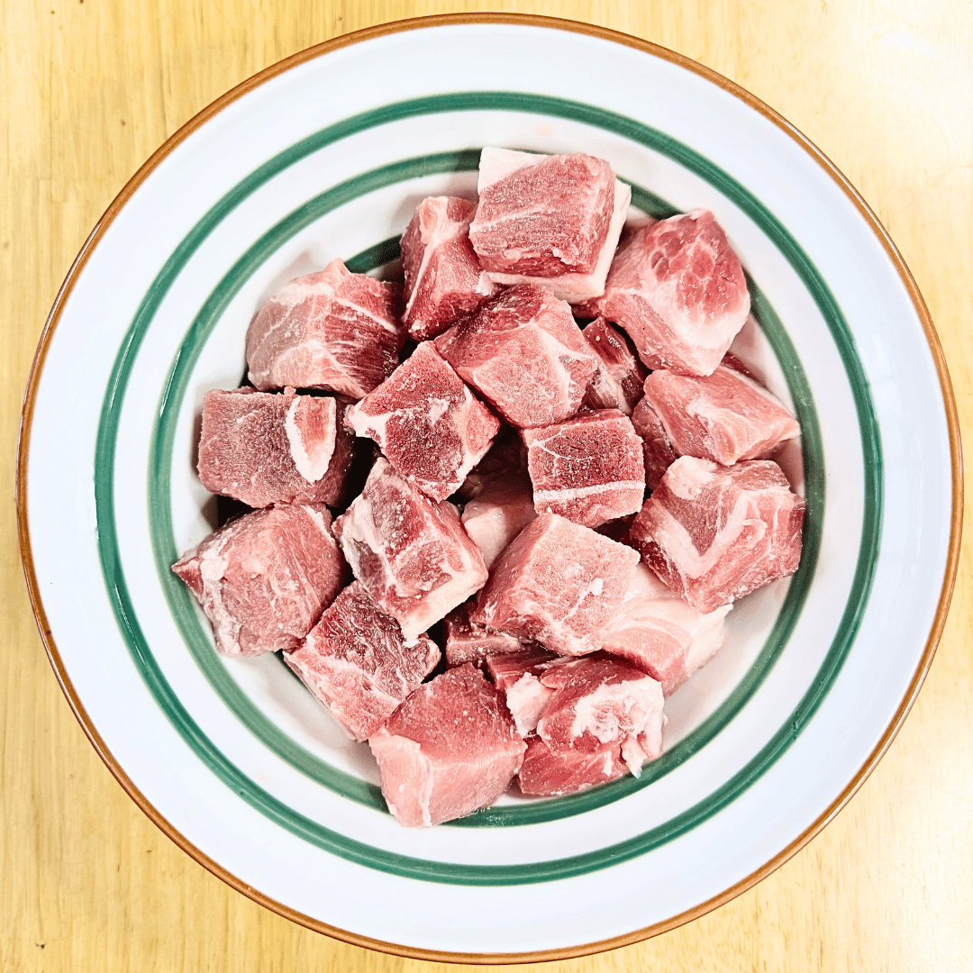 Pork Curry Cut Boneless - Fresh - Gluten Free - Made with Organic Ingredients - Non GMO, Antibiotics & Hormone Free - 250gm