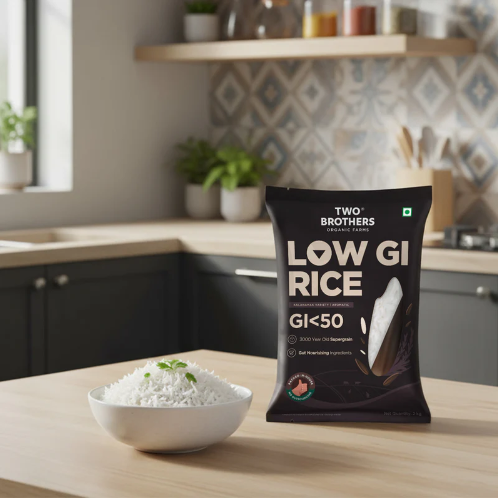Rice-Low GI Rice | Kalanamak Variety| Aromatic Rice- Two Brother-2000gm