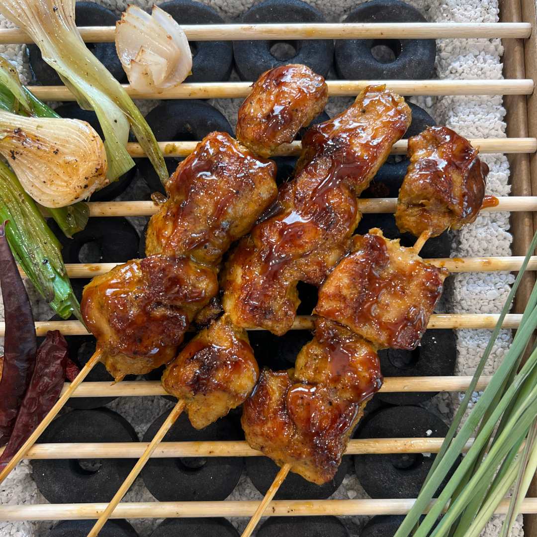 Vietnamese Lemongrass Chicken Skewers - Fresh - Gluten Free - Made with Organic Ingredients - Non GMO, Antibiotics & Hormone Free - 250gm