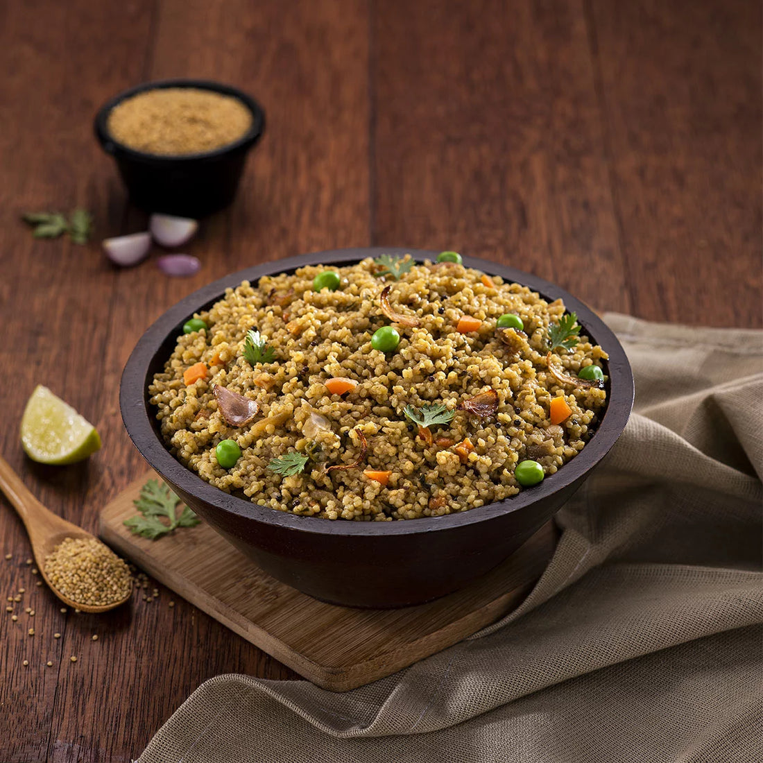 Veg Pulao - 67% Millet – Natural - Gluten Free, Rich Source Of Protein, Rich Source Of Dietary Fibre, Trans Fat Free, Cholesterol Free & Low in fat - TruMillets - 200gm
