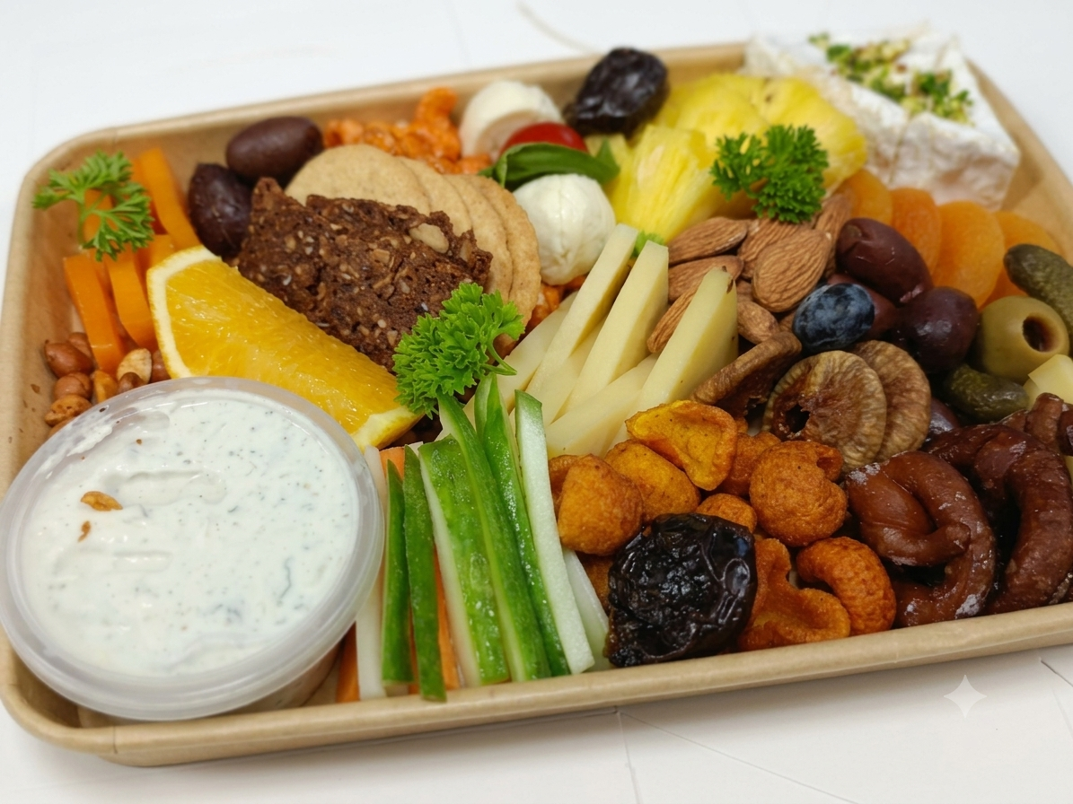 Veg Cheese Platter - Fresh - Made with Organic Ingredients - Box