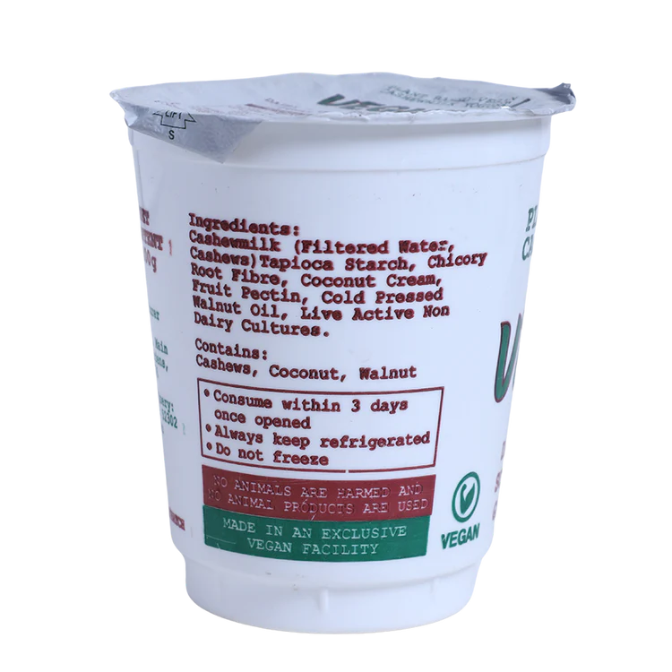 Vegan Yogurt | (Vegurt) Plant Based – Cashew Milk Yogurt – Vegan, Gluten Free, Dairy Free, Cholesterol Free & Preservative Free – 1Ness – 400gm