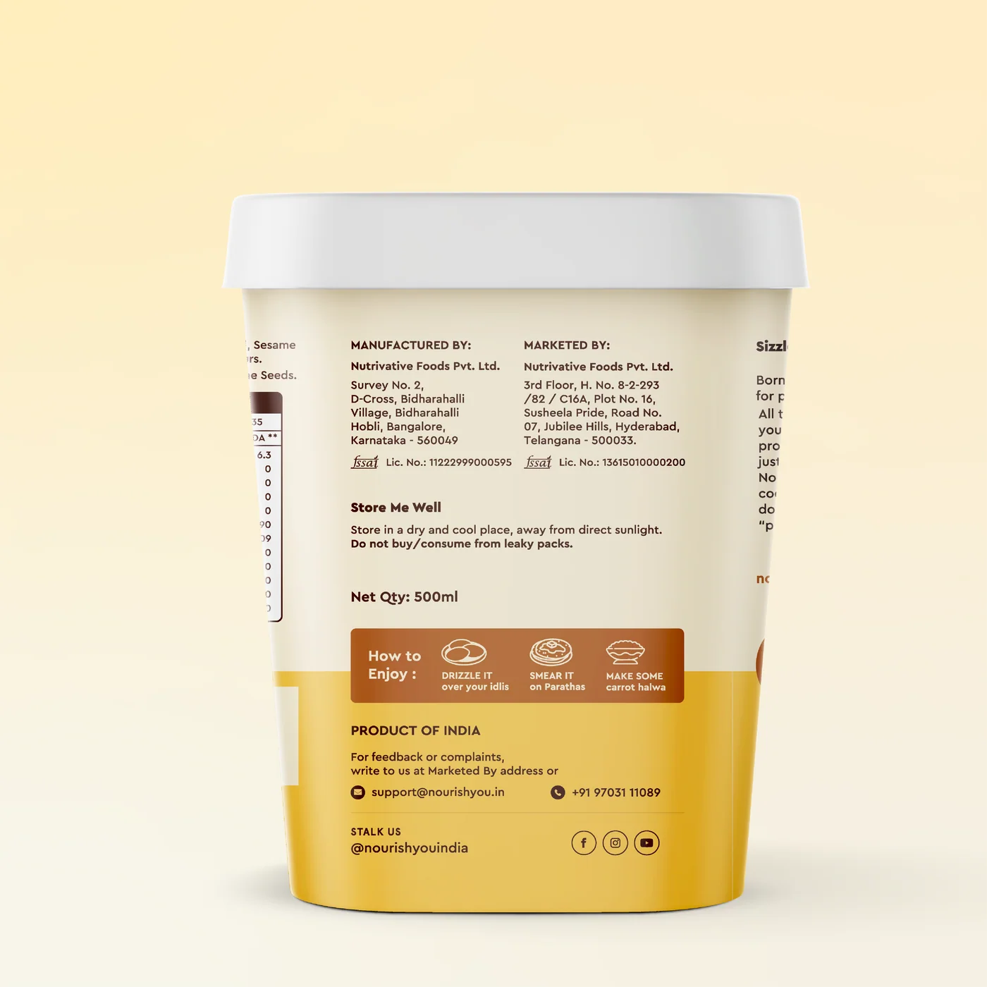 Ghee | Prodigee - Plant-based Prodigee -Gluten Free, Vegan - Zero trans fat, Clean Label , No Added Preservatives & Lactose Free - One Good Veganarke - 500ml