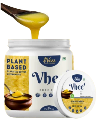 Vegan Ghee | Vhee - Plant Based Clarified Butter Alternative - Dairy Free, Preservatives Free, Non GMO, No Palm Oil & Cholesterol Free - 1Ness - 500ml