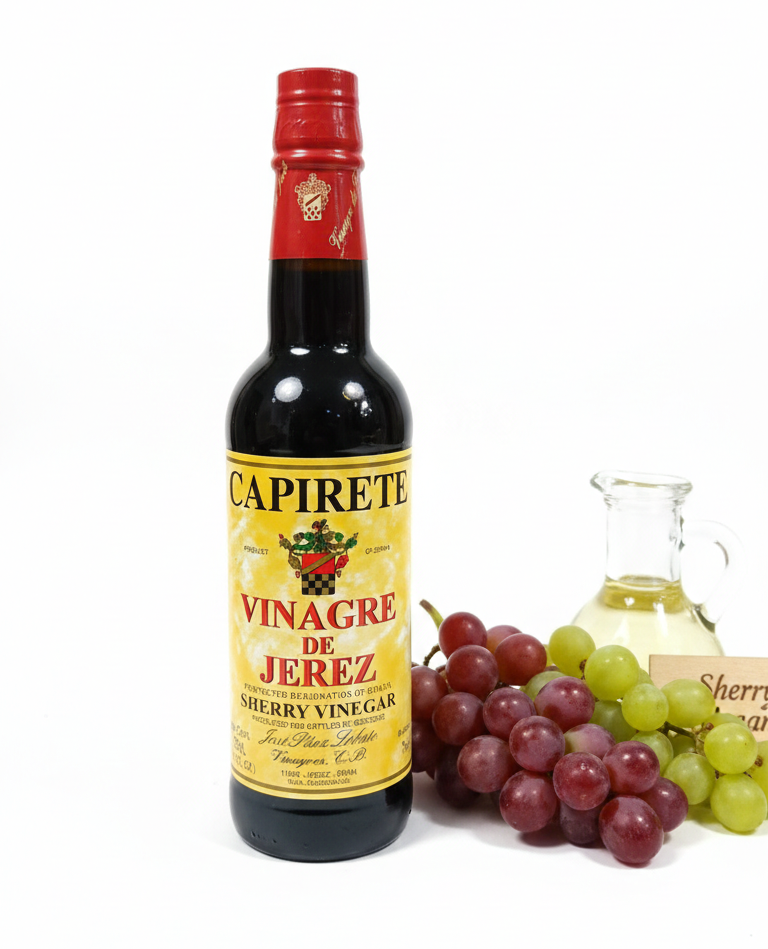 Vinegar | Sherry Vinegar (Vinagre De Jerez) - 7% Acidity - No Artificial Colors & No Added Sugar - Capirete- 375ml