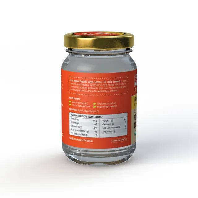Virgin Coconut Oil - Cold Pressed - Pro Nature - 200ml