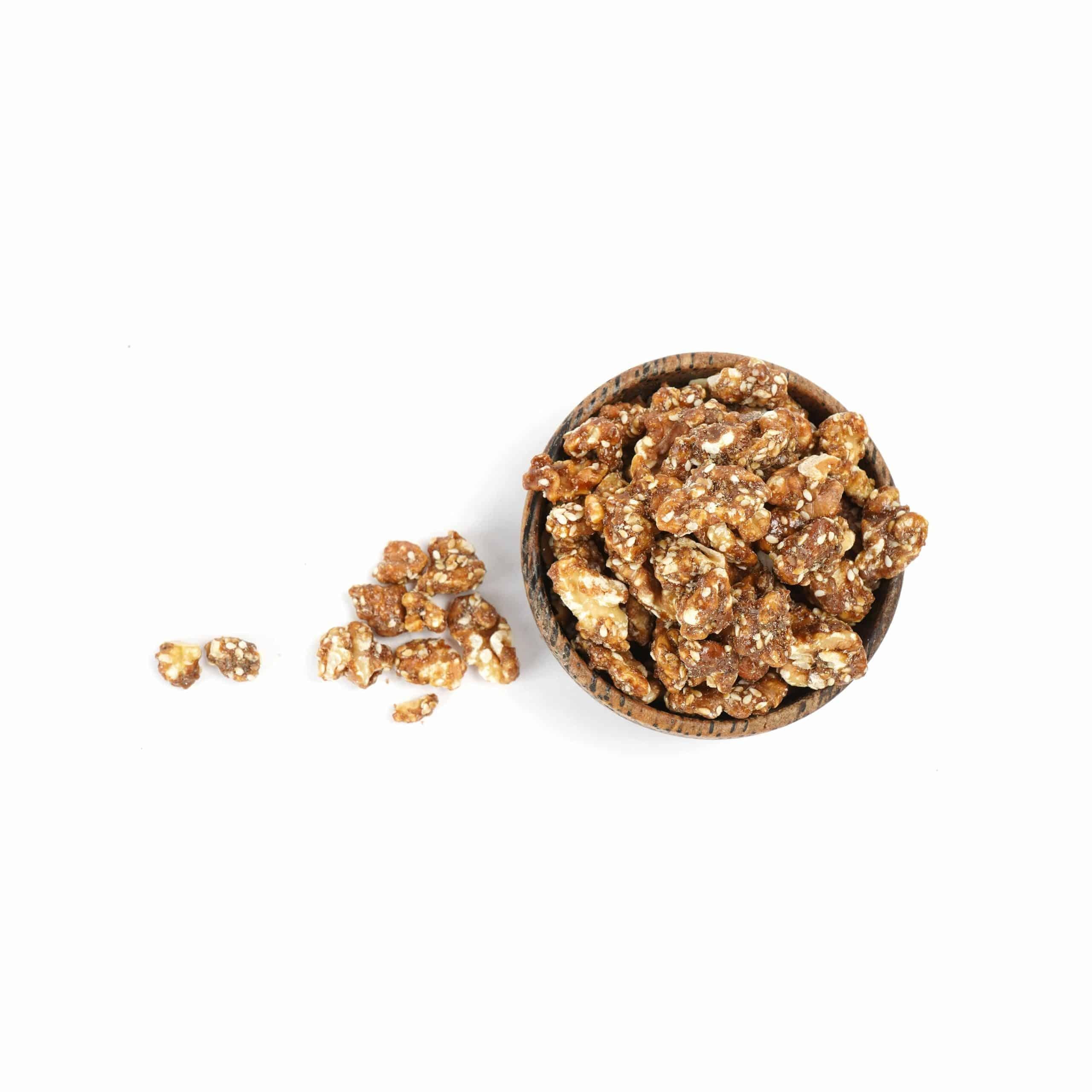 Walnuts | Honey Roasted - Gluten Free, Keto Friendly & High Protein - Nourish Organics - 100gm