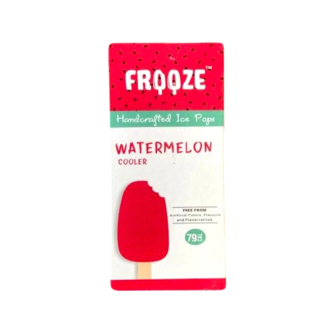 Watermelon Cooler Ice Cream | 79 Calories – All Natural – Vegan, No Added Preservatives, Artificial Flavors & No Added Emulsifiers - Frooze - 50gm