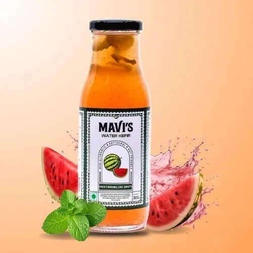 Kefir | Watermelon & Mint Kefir - Raw & Unpasteurized - Non Alcoholic - No Added Flavours & No Preservatives - MAVI’s - 300ml