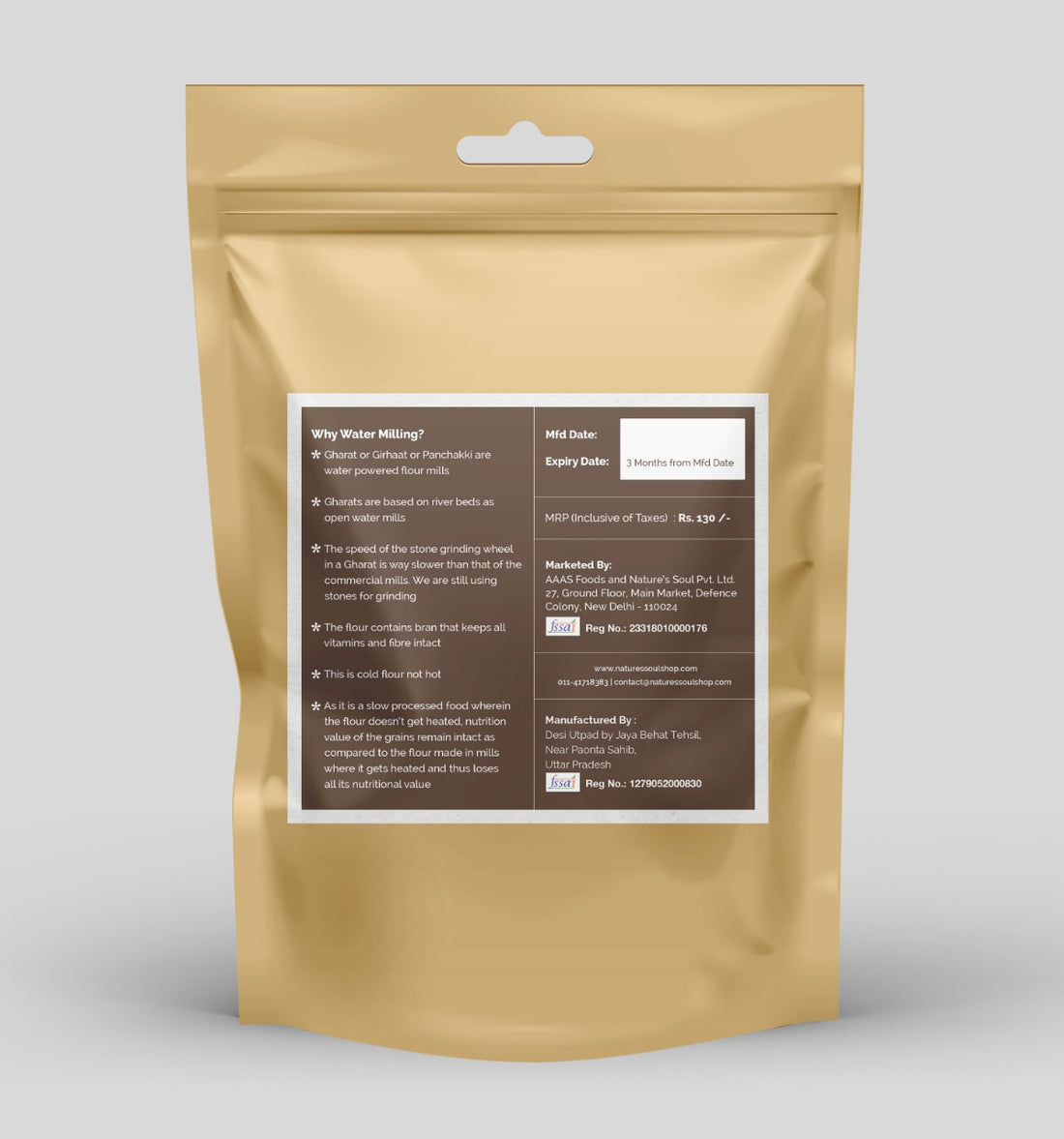 Bansi Atta (Flour) - Water Milled - Nature&