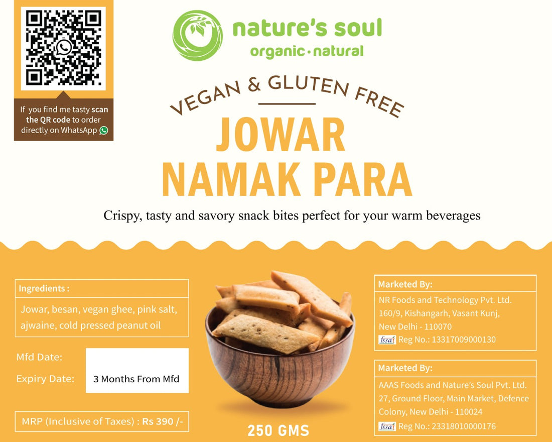 Namak Para | Jowar - Vegan & Gluten Free - Nature&
