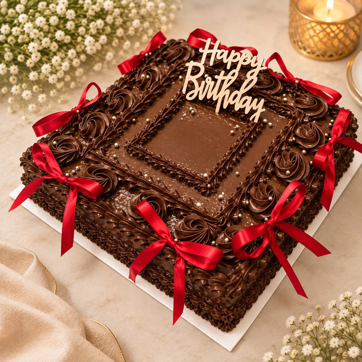 Victorian Chocolate Decadence Cake – Vegan, Gluten-Free & Refined Sugar-Free - 1000gm