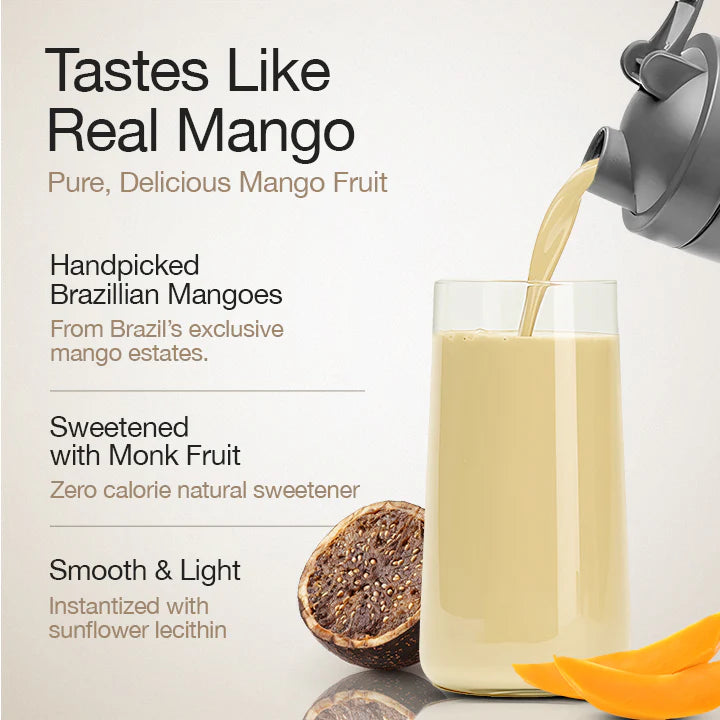 Protein Powder | Whey Protein Isolate + Concentrate 24g - 4B CFU Probiotics (Mango Flavoured) - Gluten Free, No Gums, Thickner & No Artificial Flavours And Sweetners - Wellbeing Nutrition - 1000gm