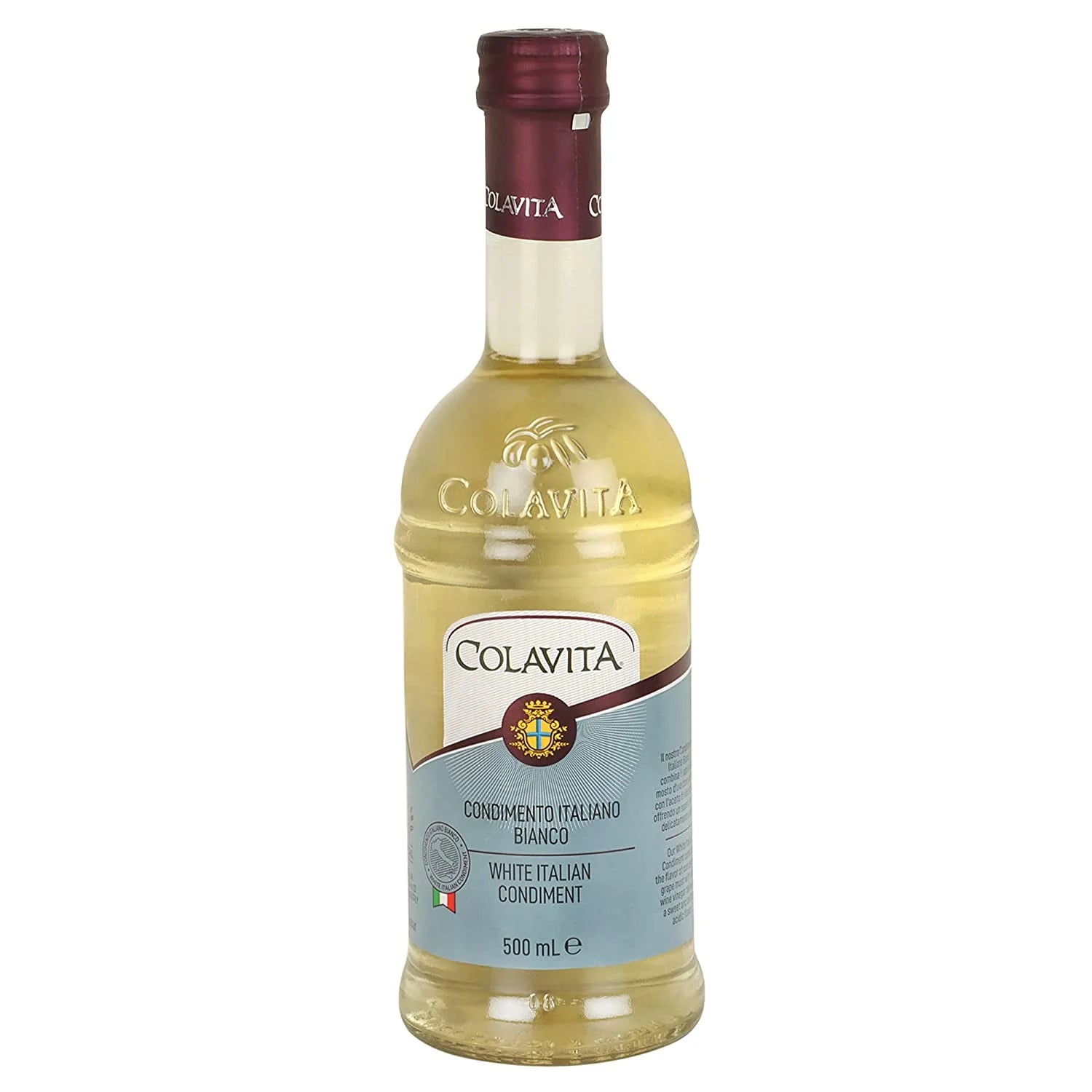 White Italian Condiment Balsamic Vinegar - Italy Origin - Colavita - 500ml