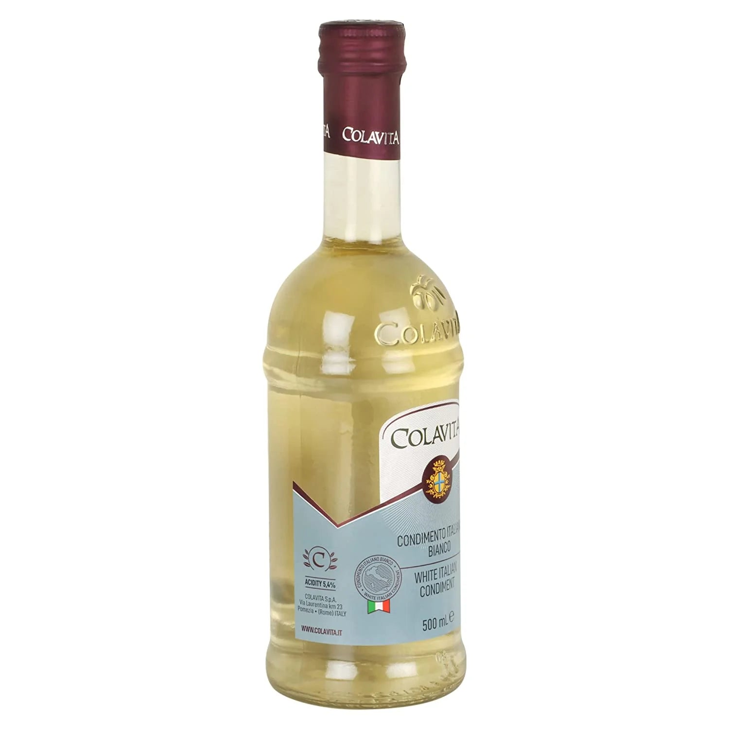 White Italian Condiment Balsamic Vinegar - Italy Origin - Colavita - 500ml