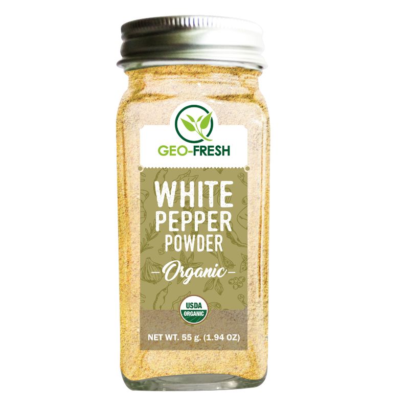 White Pepper Powder - Geo-Fresh Organic - 55gm – naturessoulshop