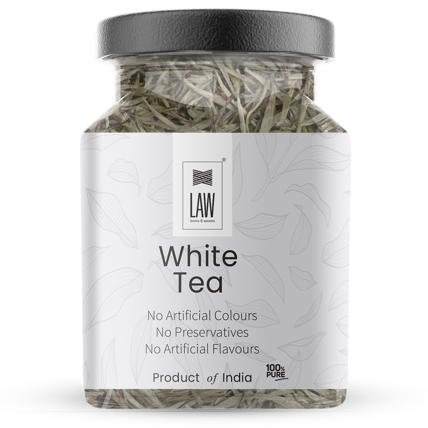 White Tea leaves – Organic - Indian - Rich in Anti-oxidants & Helps in Weight Loss - Looms And Weaves – 50gm