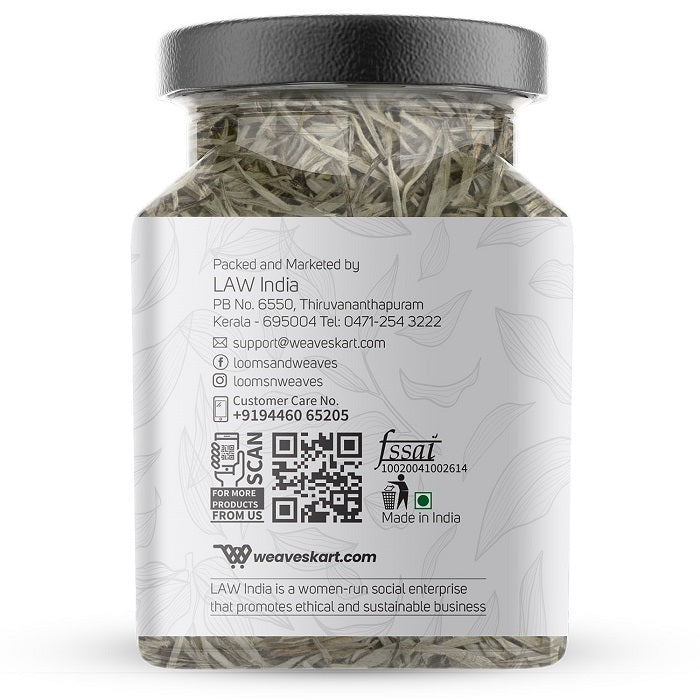 White Tea leaves – Organic - Indian - Rich in Anti-oxidants & Helps in Weight Loss - Looms And Weaves – 50gm