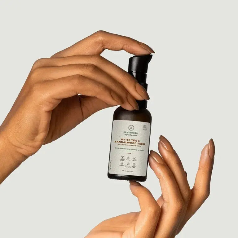 Cleansing Balm | White Tea & Sandalwood Seed Organic Cleansing Balm - Juicy Chemistry - 30ml