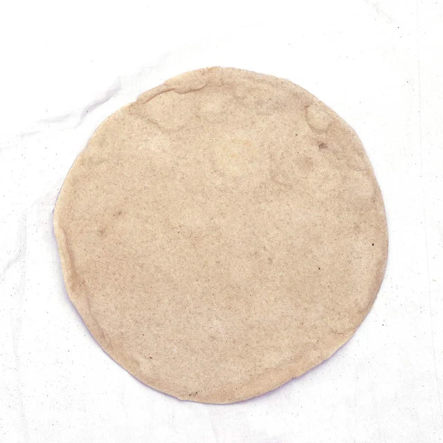 Whole Wheat Pizza Base - Fresh - Made from Organic Ingredients - Vegan - 10 Inch