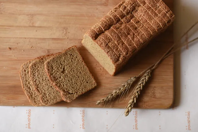 Bread | Whole Wheat Sourdough Breads - Vegan, No Bread Improver, Emulsifiers, Stabiliser, No Preservatives & No Flavour Enhancer Or No Refined Sugar - Paushtaa - 400gm