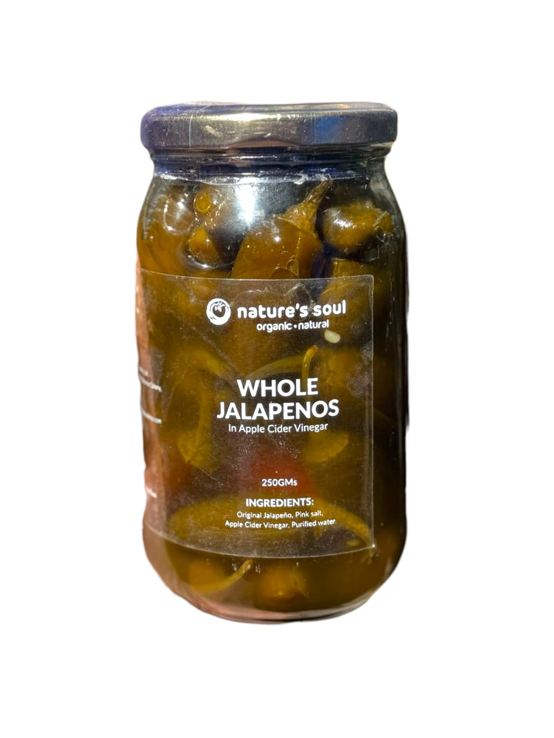 Pickle | Whole Jalapenos Pickle In Apple Cider Vinegar - Organic Ingredients - No Added Sugar - Nature&