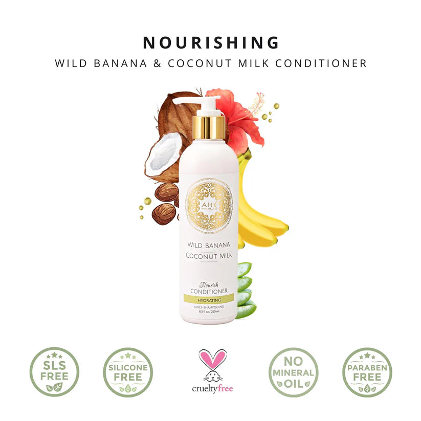 Wild Banana & Coconut Milk Conditioner - Ahe Naturals - 250ml